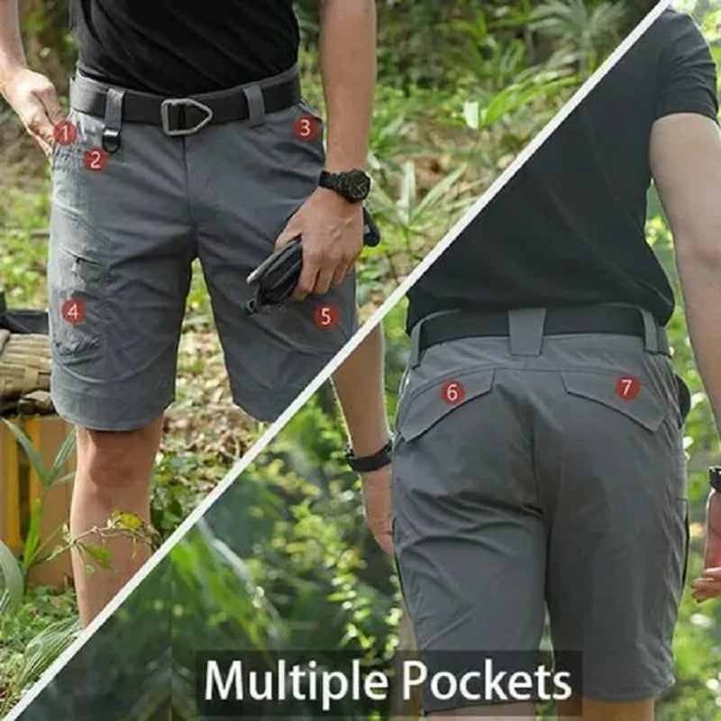 Peter – Shorts avec Poches Multiples et Ceinture Offerte
