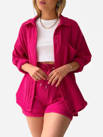 Mandy – Ensemble d'Été en Coton pour Femmes