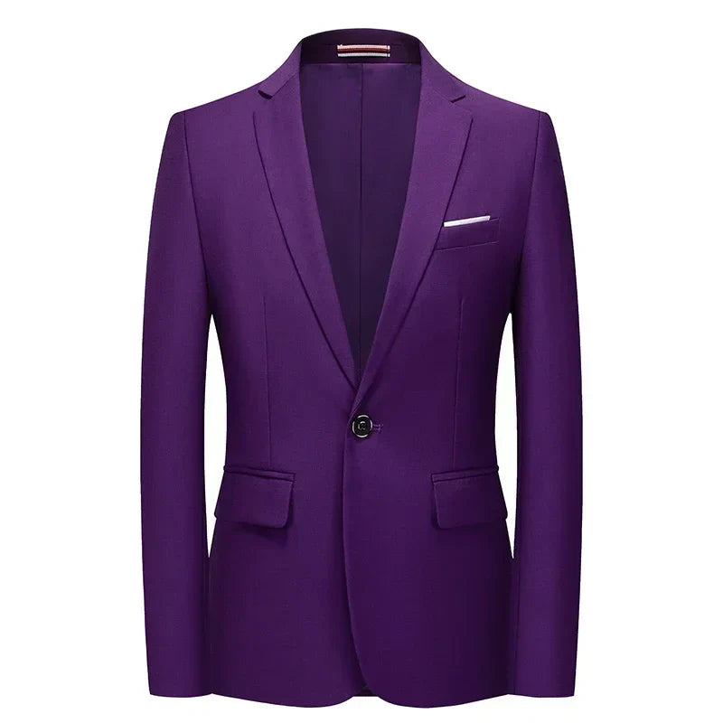 Reginald – Blazer Slim-Fit en Couleurs Élégantes