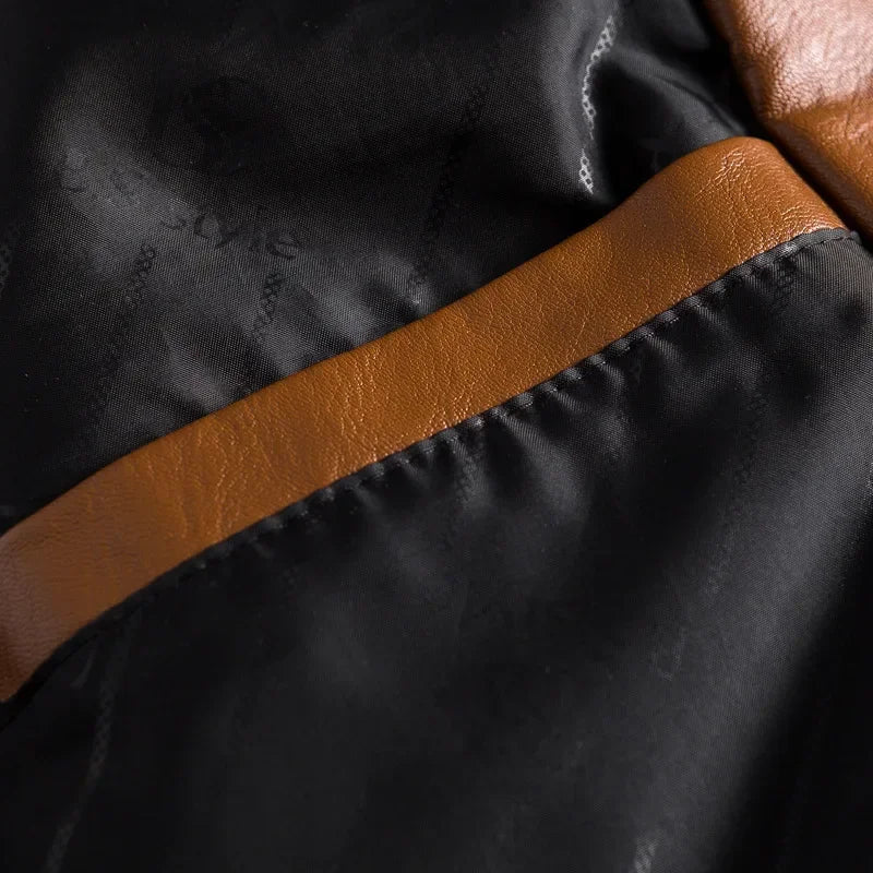 Benjamin – Veste en Cuir Vegan avec Deux Boutons