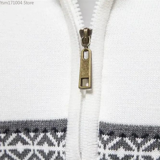 Terrence – Pull à Col Haut Rayé pour Homme