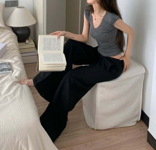 Sophia – Pantalon Costume Taille Basse Femme