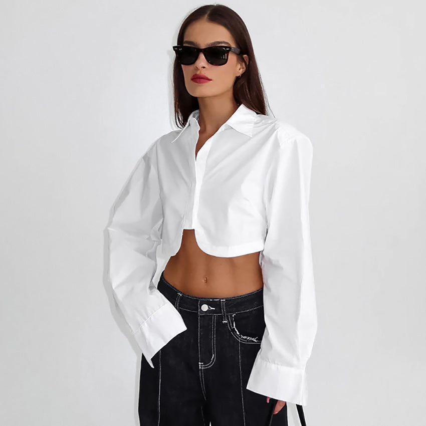 Elizabeth – Chemise Minimaliste Blanche pour le Commute