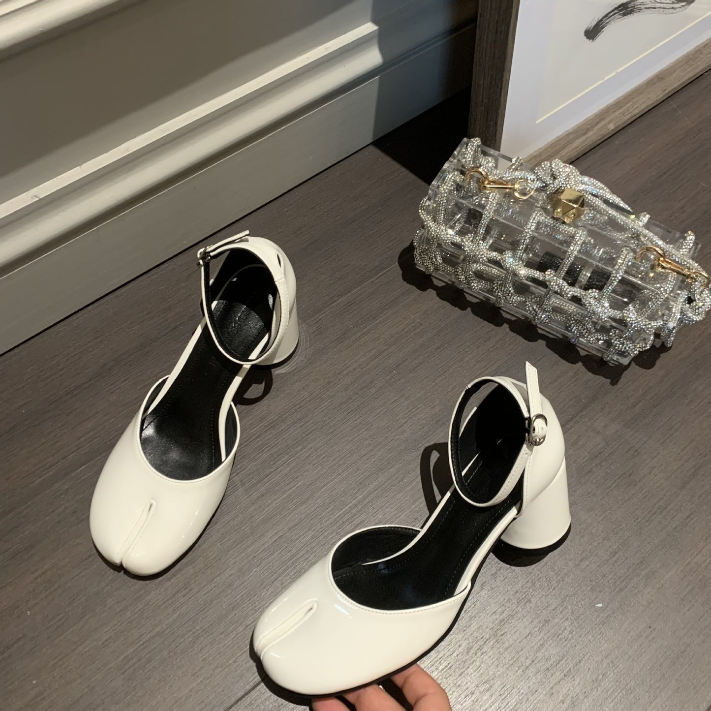 Holly – Chaussures à Talons Chunky en Cuir Vegan