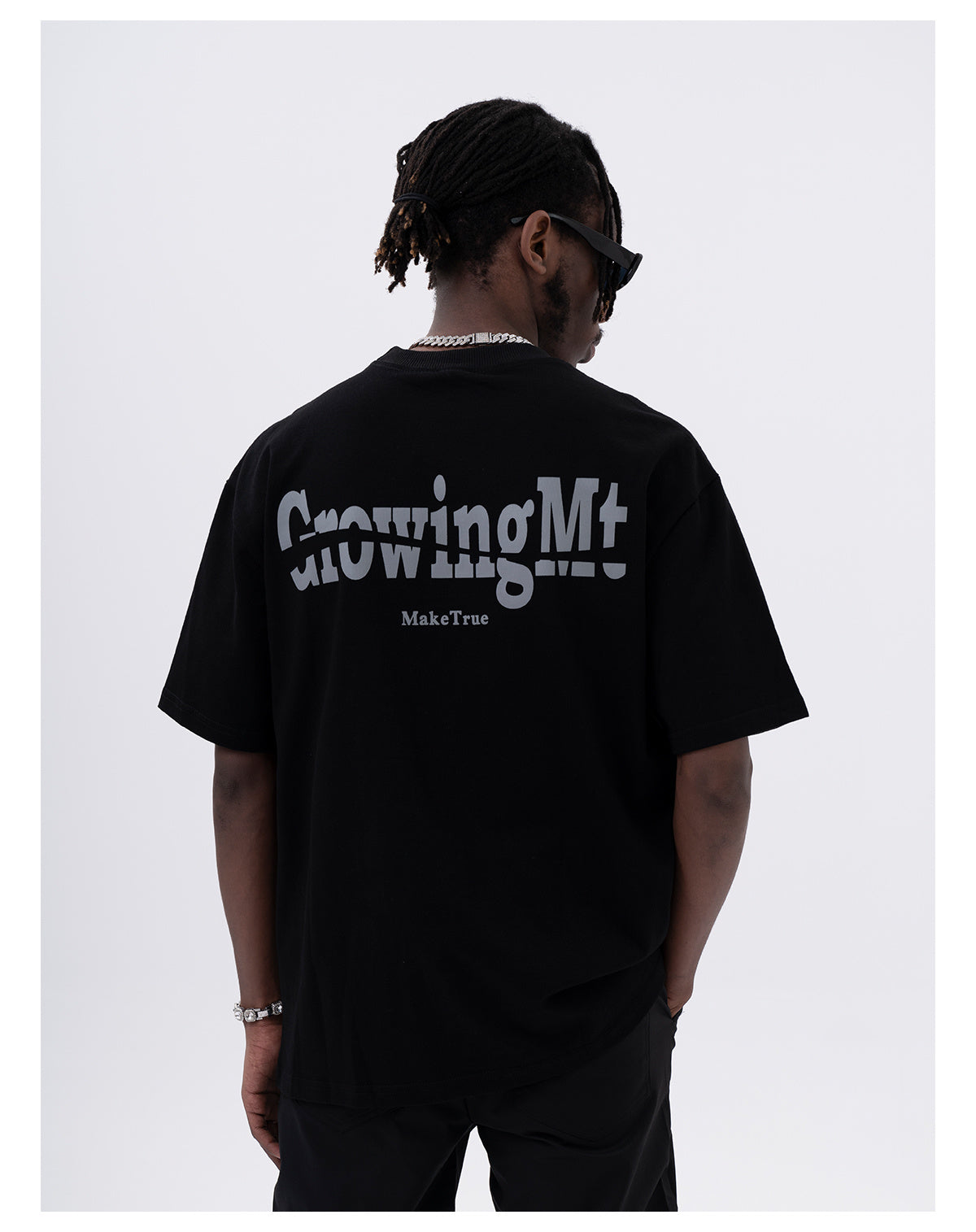 Gerald – T-shirt à Manches Courtes avec Imprimé Lettre au Dos
