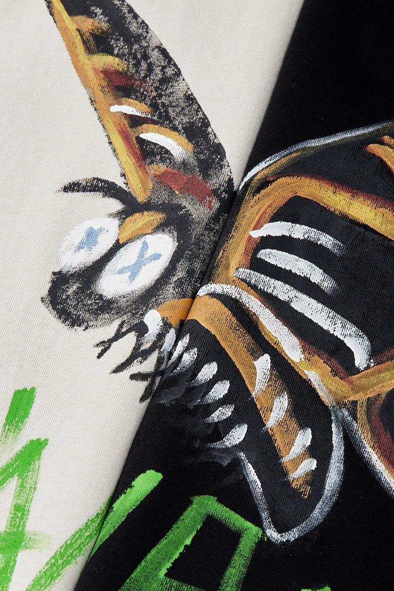 Charlie – T-shirt Graffiti Imprimé Ample à Manches Courtes