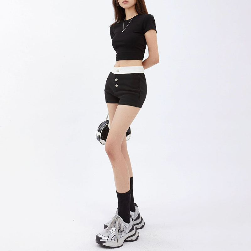 Jessie – Shorts Décontractés Colorblock