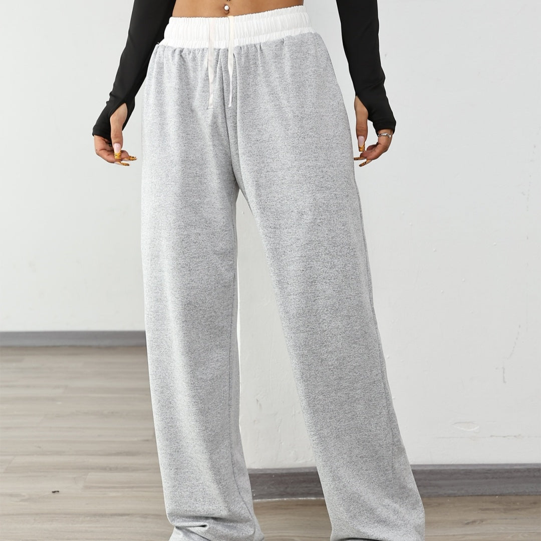 Sophie – Pantalon de Sport Confortable à Cordon Contrasté