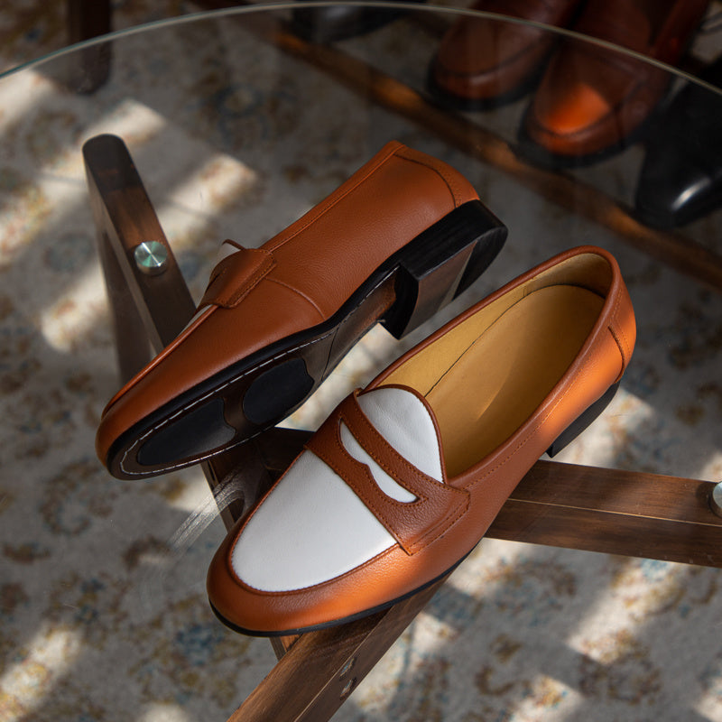 Ross – Chaussures Décontractées Tendance Champagne en Cuir Vegan