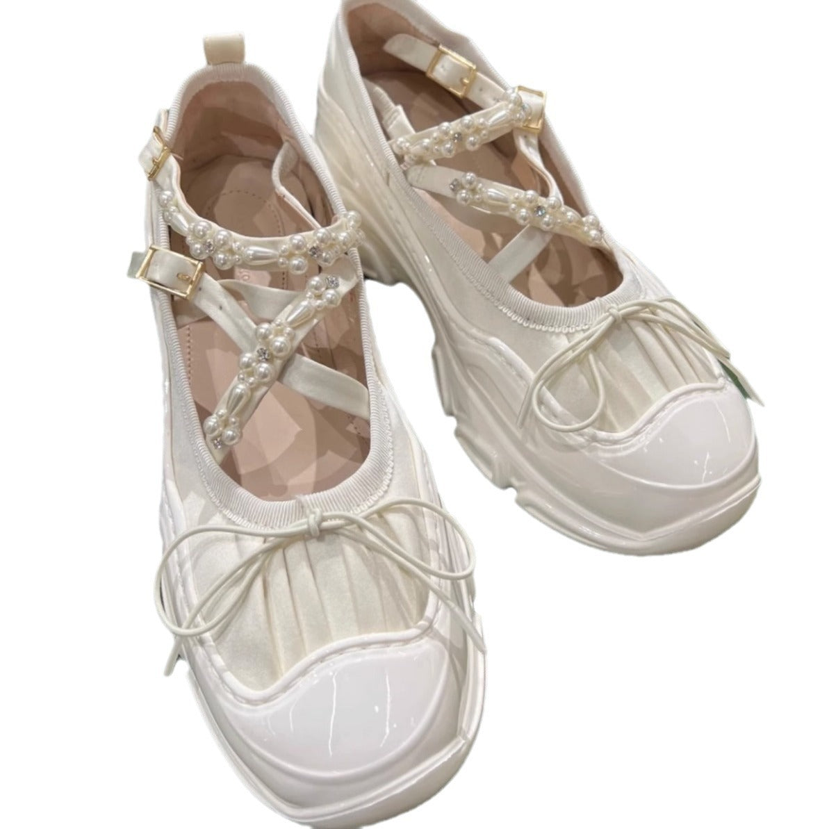Sophia – Chaussures Mary Jane en Cuir Vegan avec Lacets