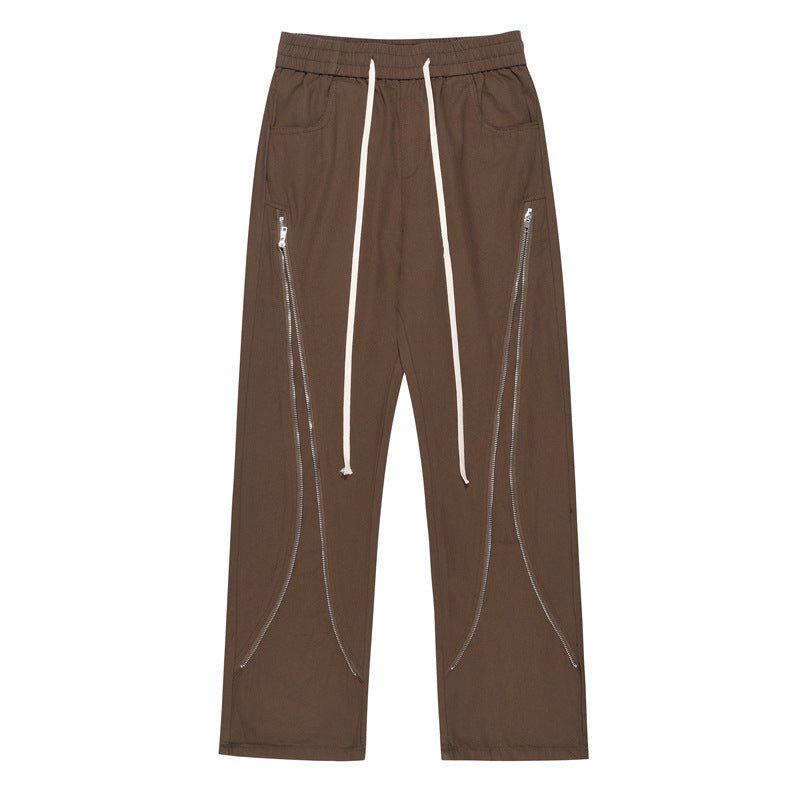 Mathew – Pantalon de travail ample avec fermeture éclair