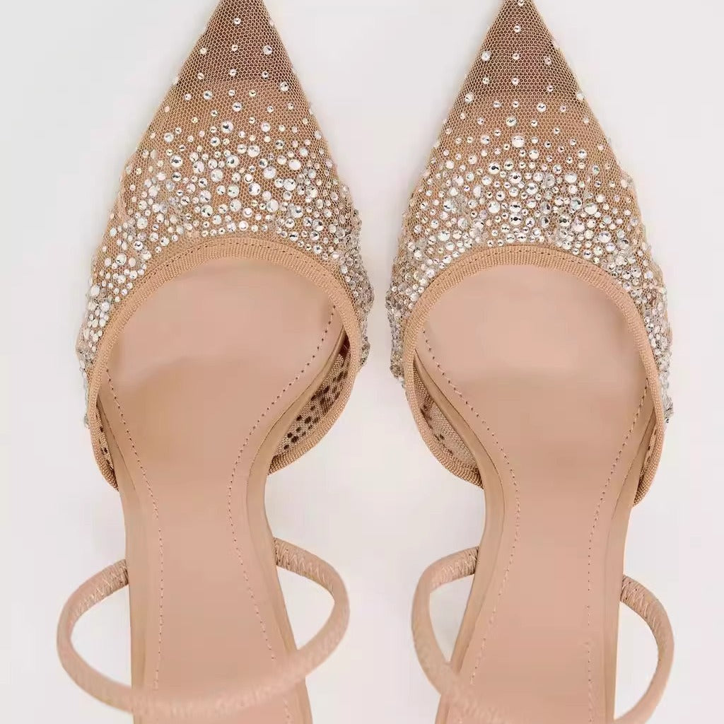 Hayley – Talons Hauts en Maille Brillante