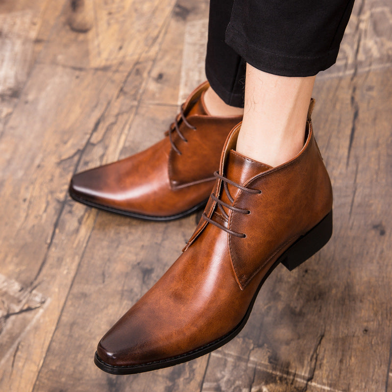 Brian – Chaussures Montantes en Cuir Végan pour Hommes
