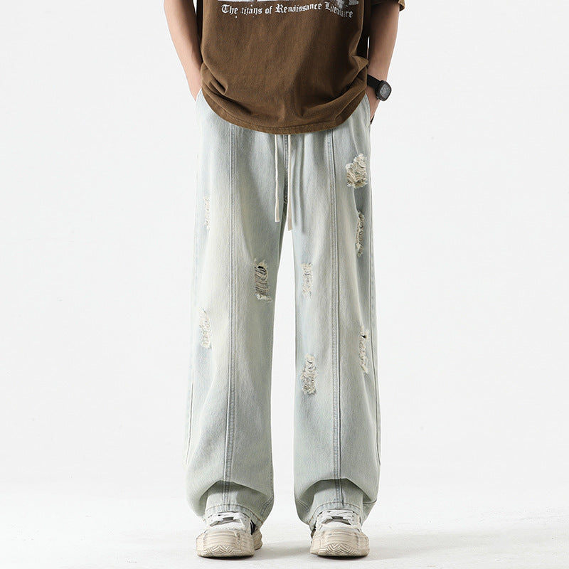 Rowan – Pantalon Droit à Cordon Décontracté pour Hommes