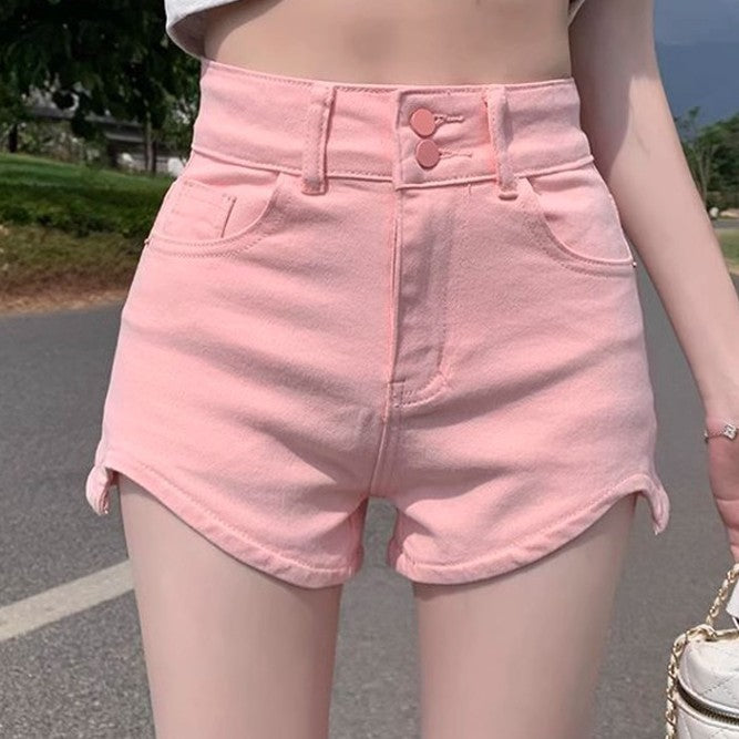 Melanie – Short en Denim Taille Haute