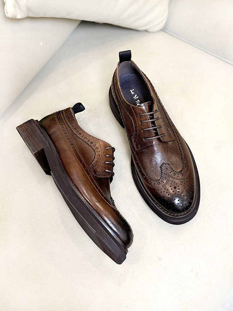 Albert – Chaussures Richelieu pour Hommes à Semelle Épaisse