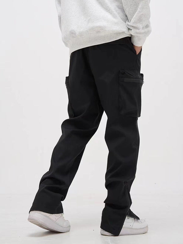 Simon – Pantalon rétro à fente avec fermeture éclair