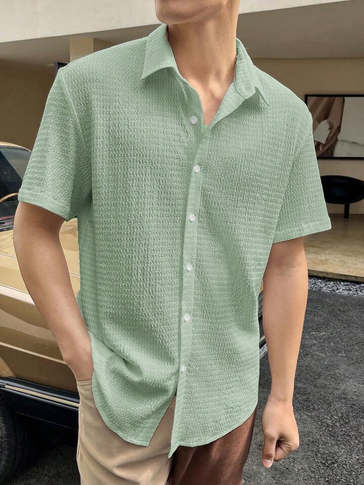 Gavin – Chemise Commuter à Manches Courtes pour Hommes