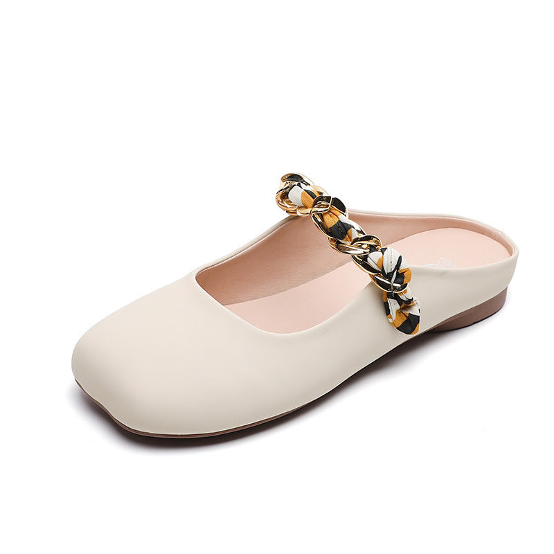 Alice – Chaussons Demi-Ouverts Larges pour Femmes