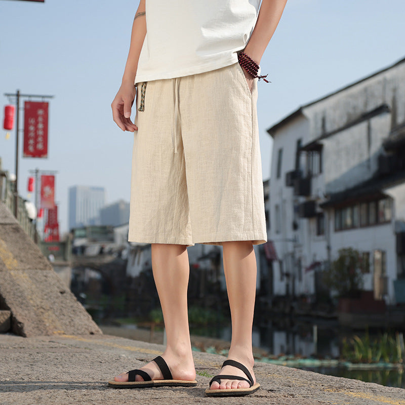 Alexander – Shorts d'Été en Lin et Coton pour Homme