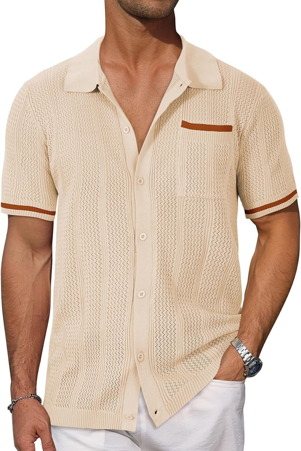 Sydney – Veste Cardigan D'été Respirante et Légère pour Homme