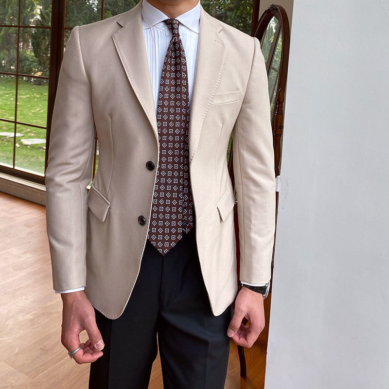 Laurence – Veste de costume à double boutonnage décontractée pour homme