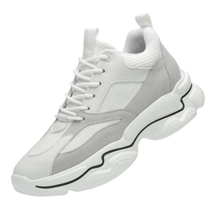 Wayne – Chaussures Casual Mi-Talon à Rehaussement Invisible et Cuir Vegan