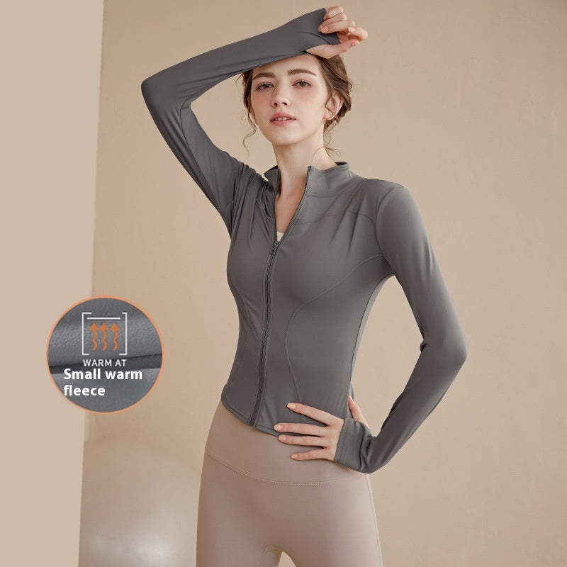 Alice – Manteau de Sport à Col Montant Doublé en Polaire pour Femme