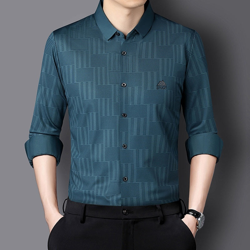 Stewart – Chemise décontractée à manches longues pour homme