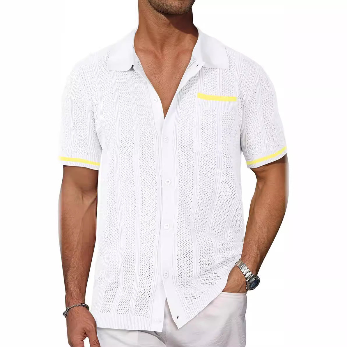 Sydney – Veste Cardigan D'été Respirante et Légère pour Homme