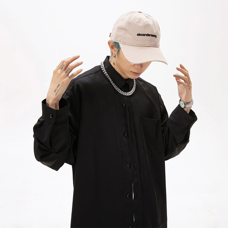 Steve – Chemise Style Japonais à Manches Longues