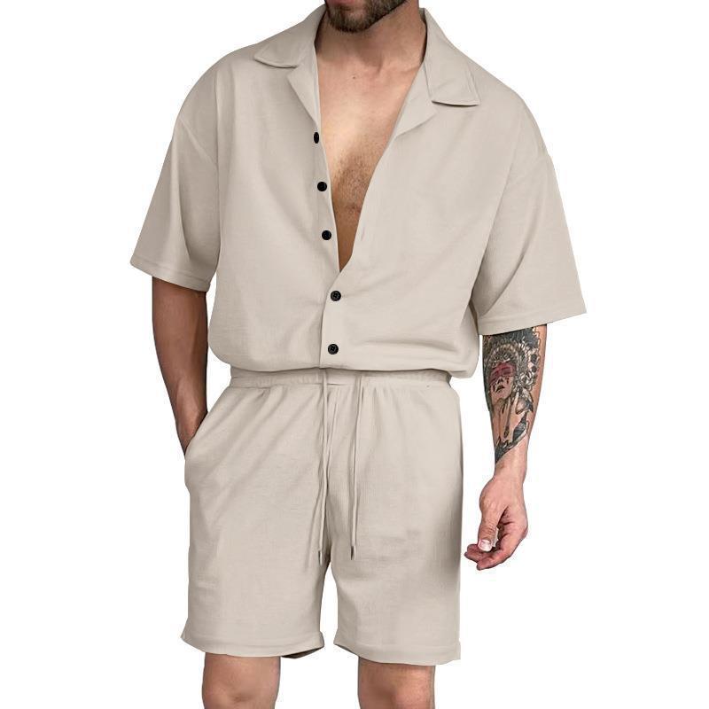 George – Ensemble Chemise à Manches Courtes pour Homme