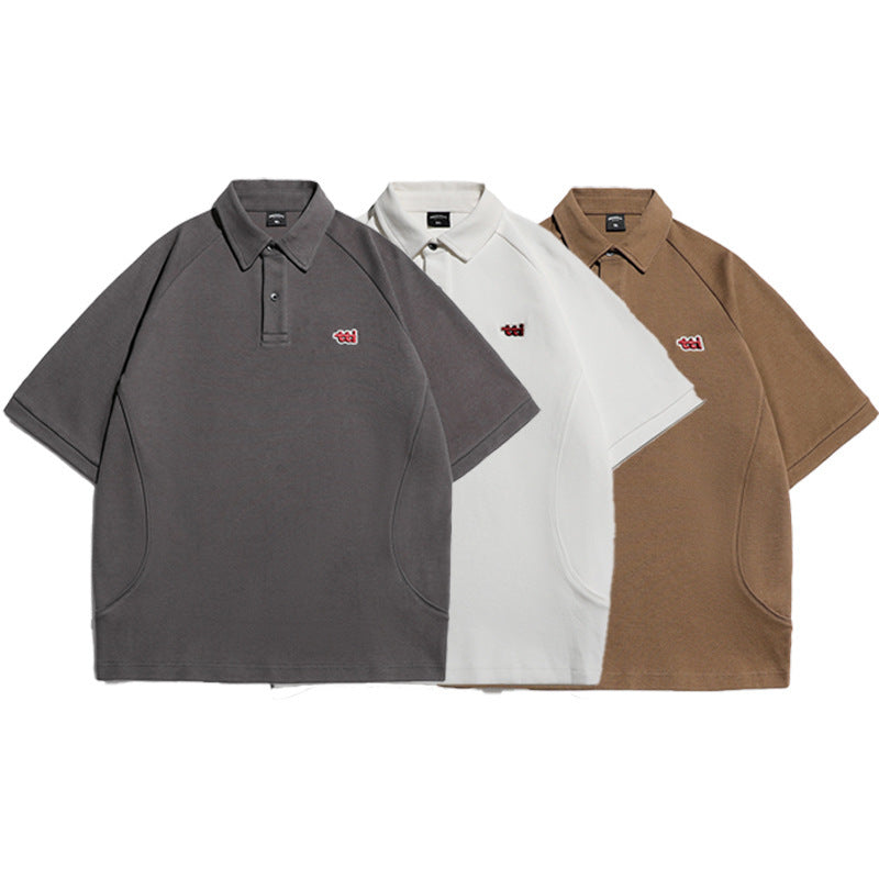 Rowan – T-shirt Ample Homme à Manches Courtes et Broderie Lourde