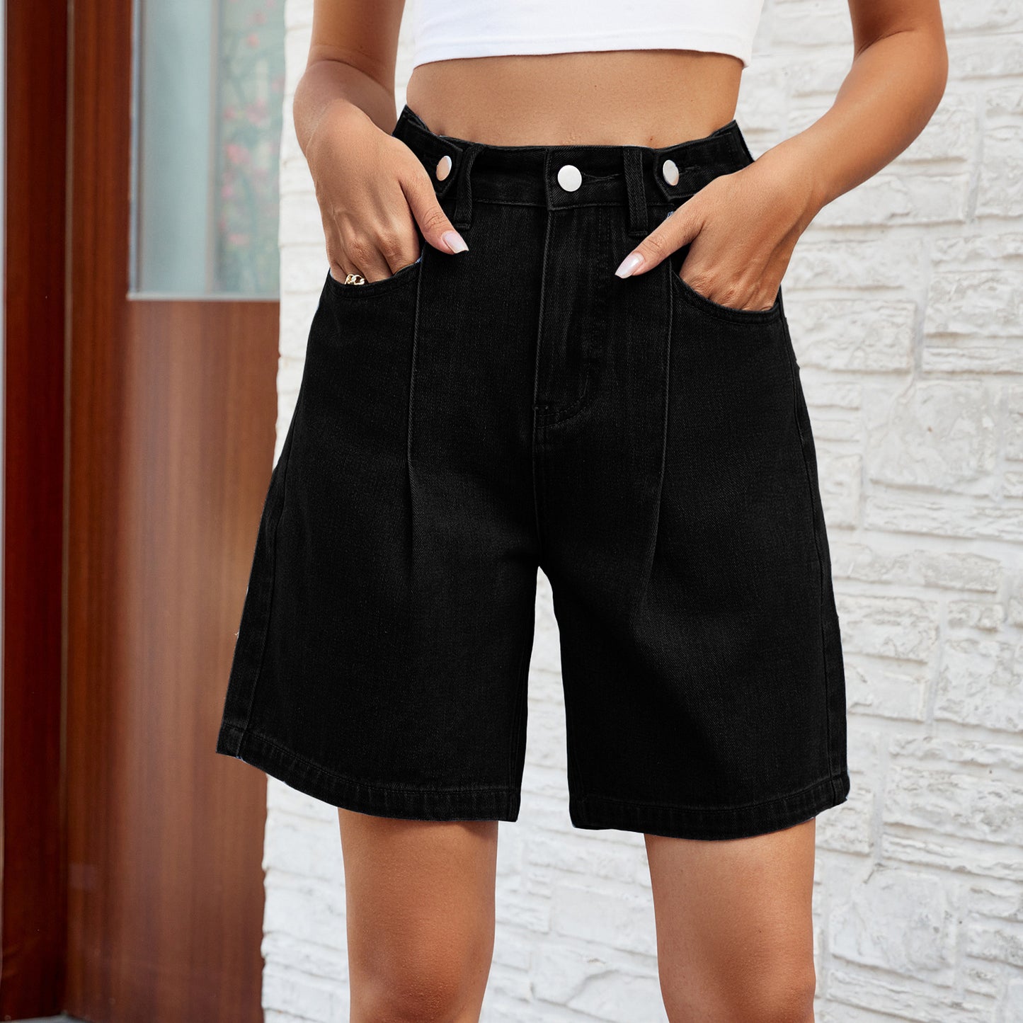 Katie – Shorts en Jean avec Taille Ajustable pour l'Été