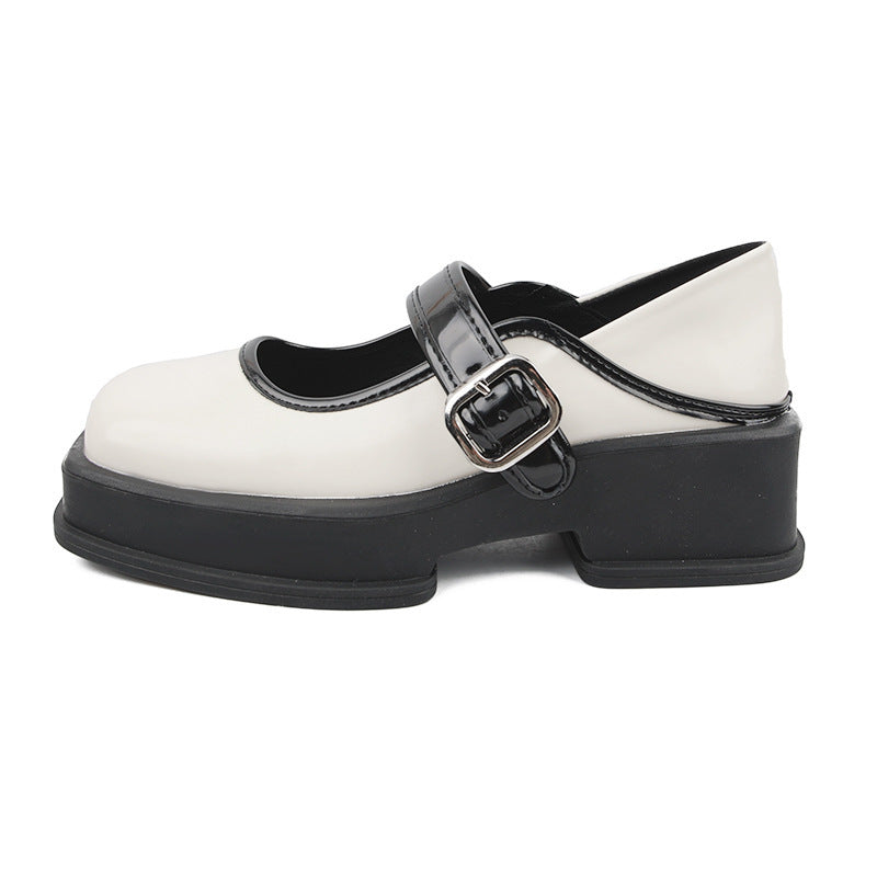 Gillian – Chaussures Mary Jane à Talon Épais Style Britannique
