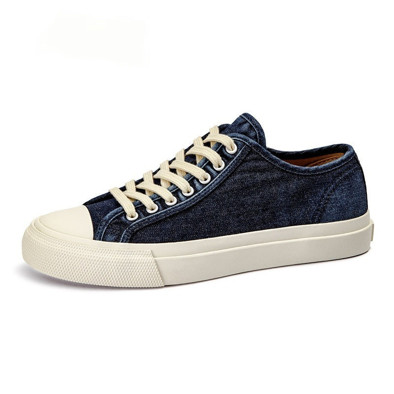 Owen – Chaussures en Toile Lavées Style Rétro Décontracté