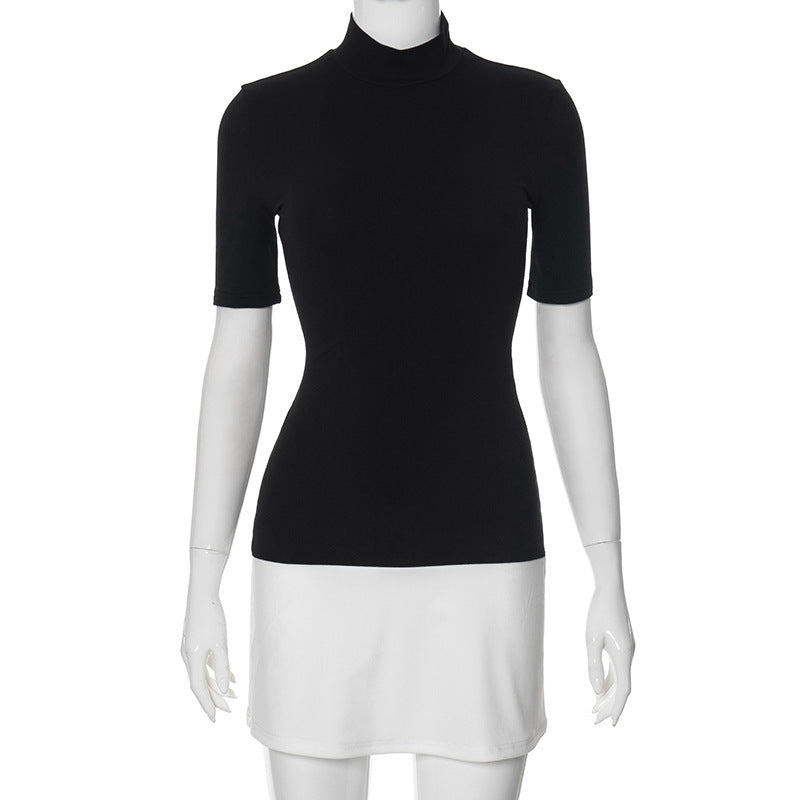 Katie – Robe à Couture Contrastée