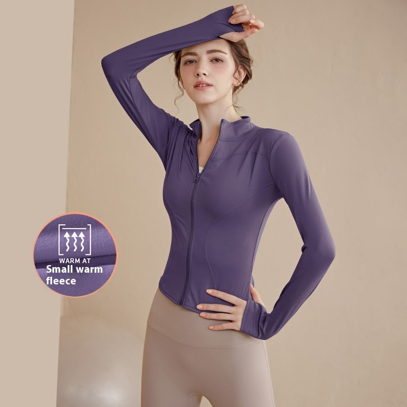 Alice – Manteau de Sport à Col Montant Doublé en Polaire pour Femme