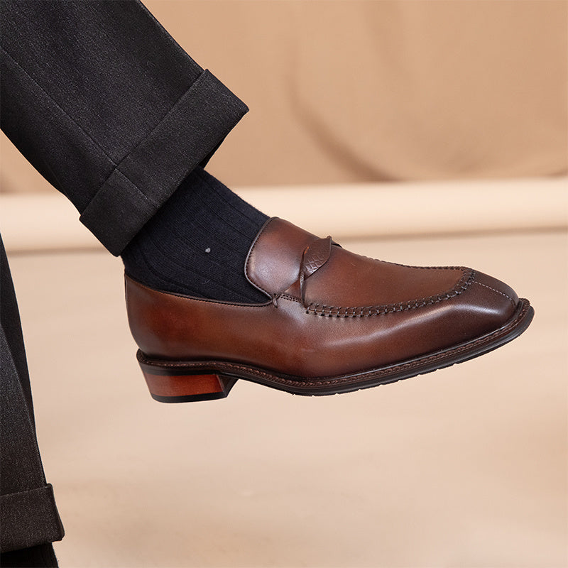 Nigel – Chaussures en cuir vegan polyvalentes pour le printemps et l'automne