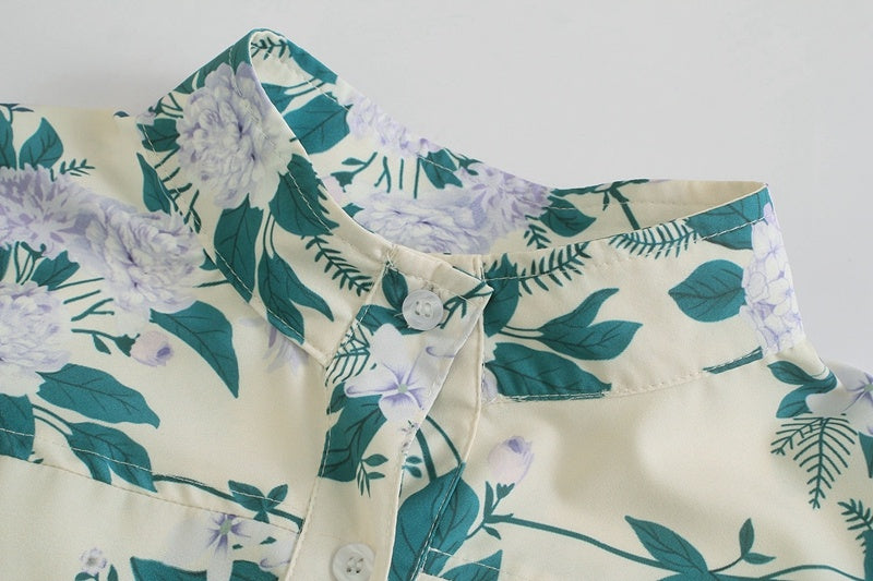 Zoe – Combinaison décontractée à fleurs avec ceinture