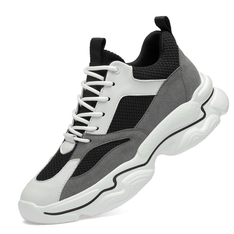 Wayne – Chaussures Casual Mi-Talon à Rehaussement Invisible et Cuir Vegan