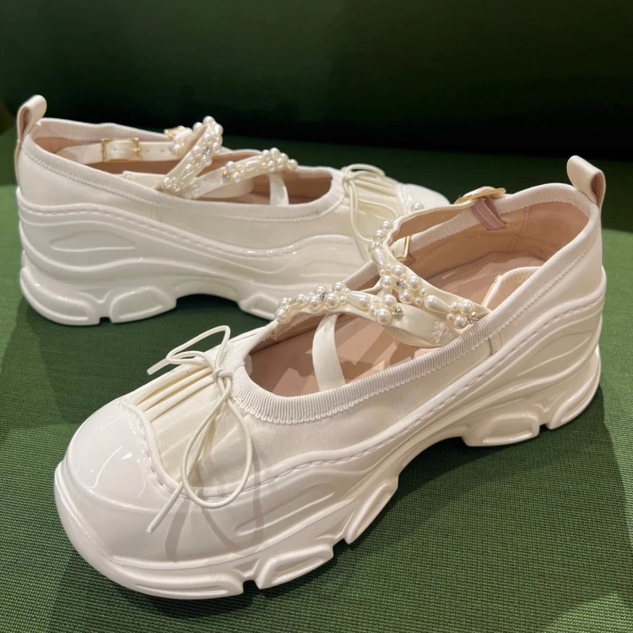 Sophia – Chaussures Mary Jane en Cuir Vegan avec Lacets