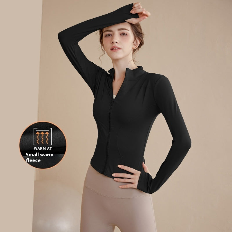 Alice – Manteau de Sport à Col Montant Doublé en Polaire pour Femme