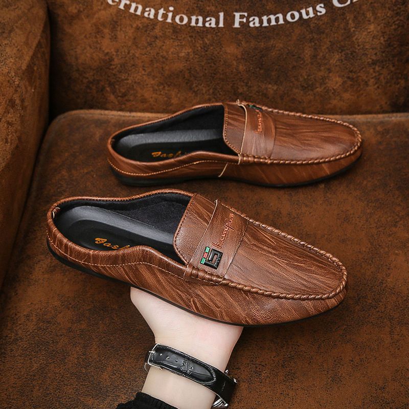 Neville – Mocassins Hommes Fermés Sans Talon en Cuir Vegan