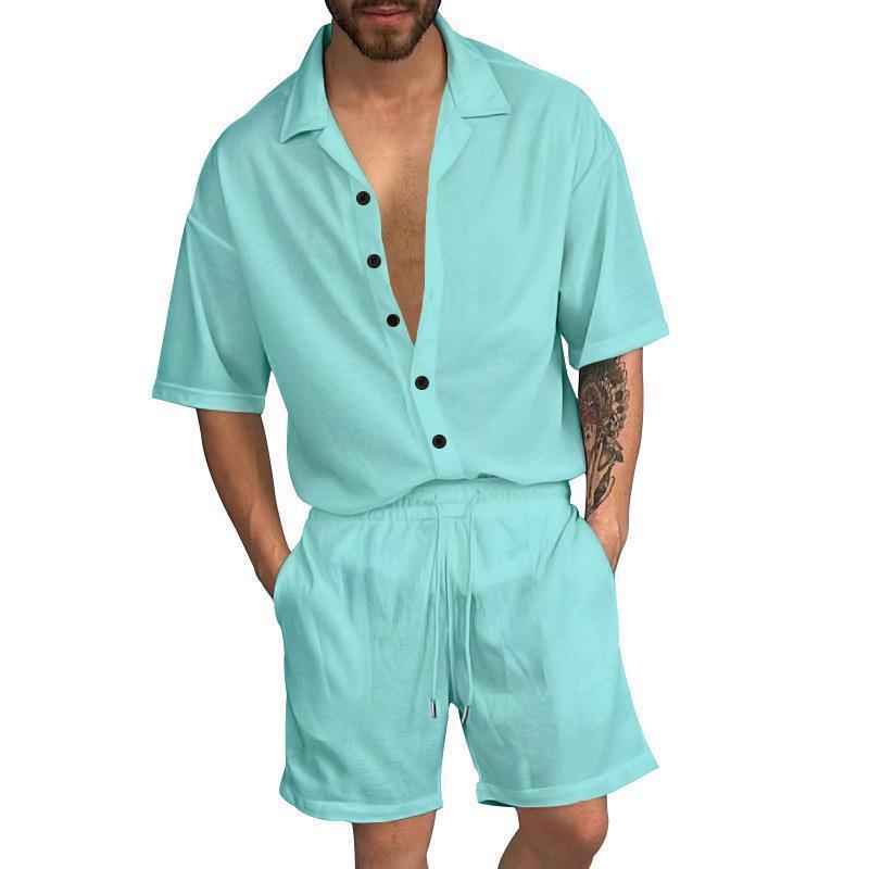 George – Ensemble Chemise à Manches Courtes pour Homme