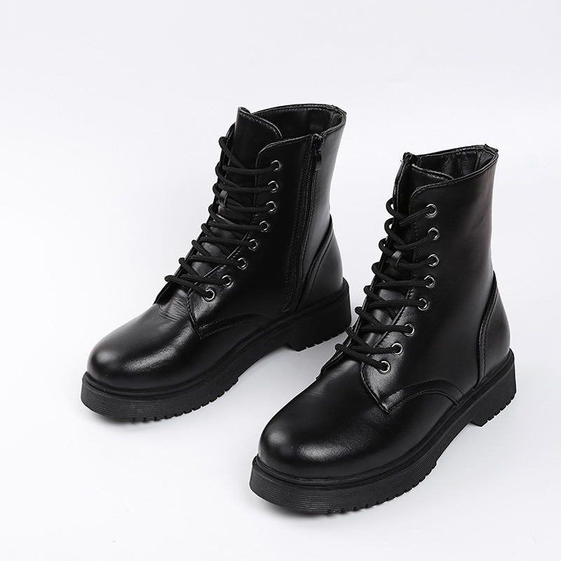 Katy – Bottes à Talon Épais avec Fermeture Éclair Latérale