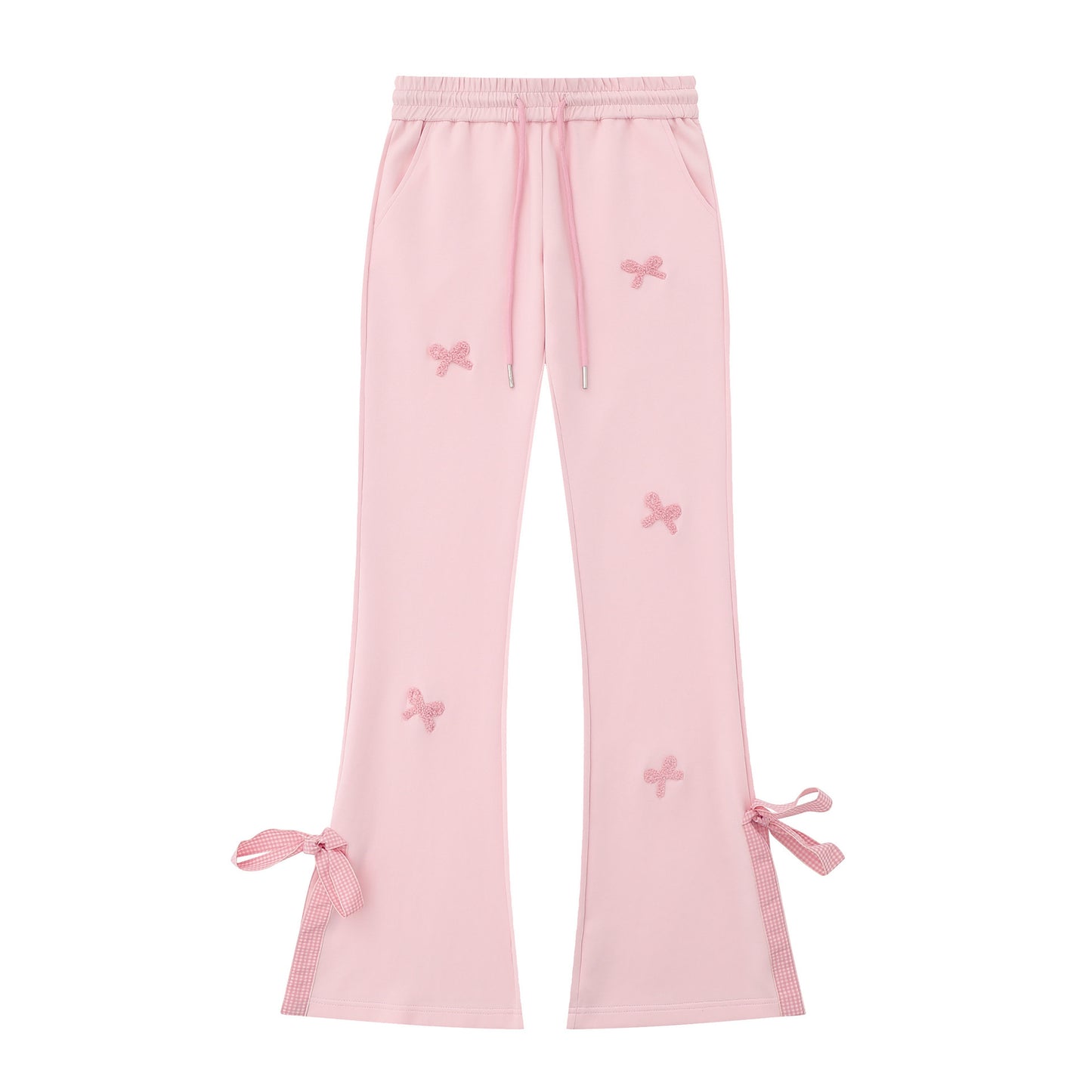 Sophie – Pantalons de survêtement avec broderie de nœud