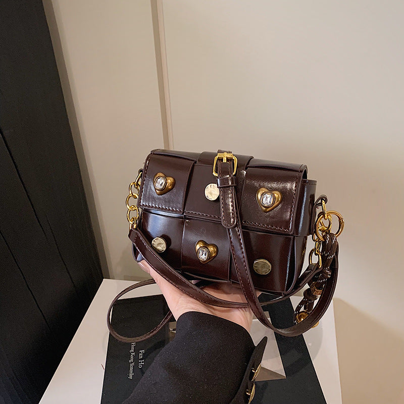 Amy – Petit Sac à Bandoulière Clouté pour Femme