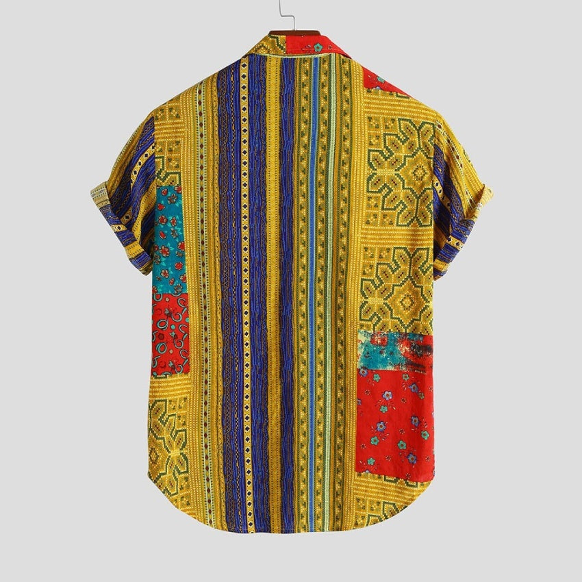 Mary – Chemise Décontractée Imprimée à Col Ouvert