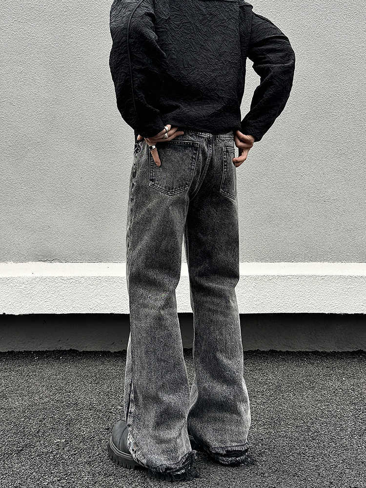 Vincent – Jean Skinny Gris Délavé et Usé